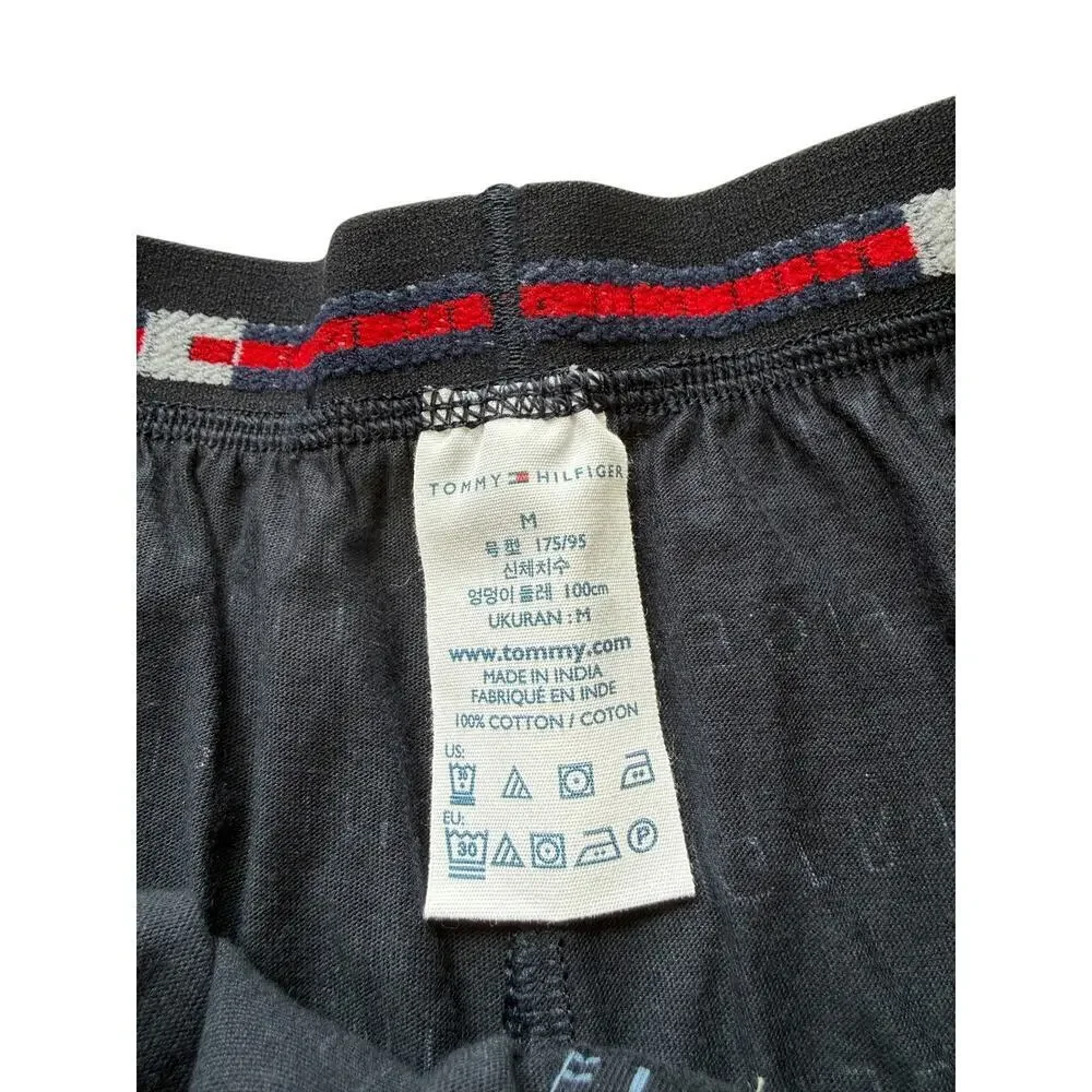 Tommy Hilfiger Men's Lead Jersey-Knit Logo-Print Cotton Boxers Underwear Size M